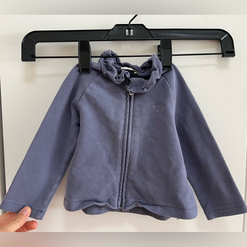 Il Gufo Baby Purple Zip Sweater